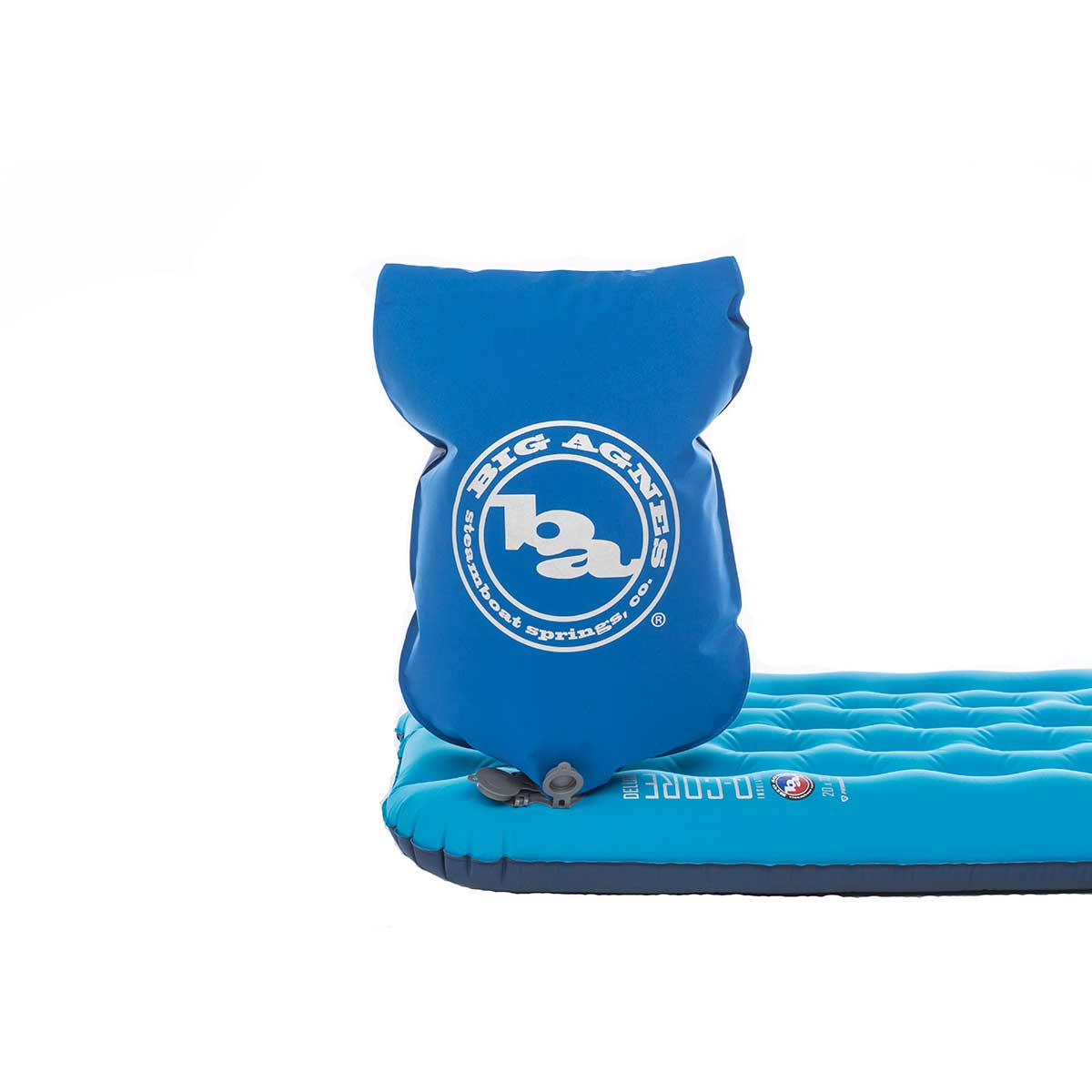Big Agnes Insulated QCore Deluxe Wide Sleeping Pad in Turquoise
